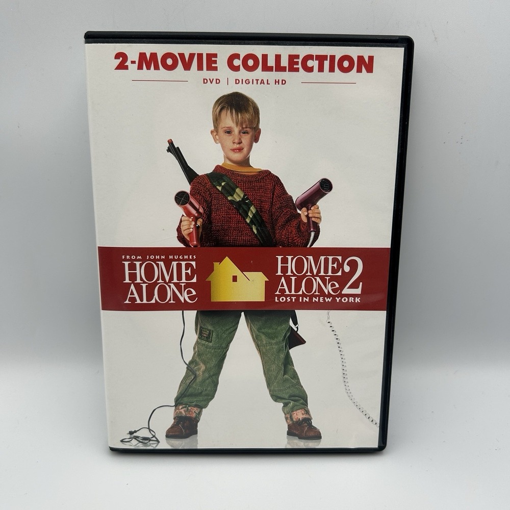 Home Alone 1 & 2 DVD Lost In New York Christmas Vacation Wet Bandits Funny 90s